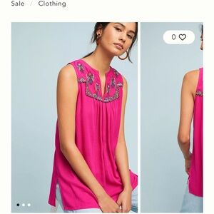 Malindi Embroidered Tunic from Maeve size small